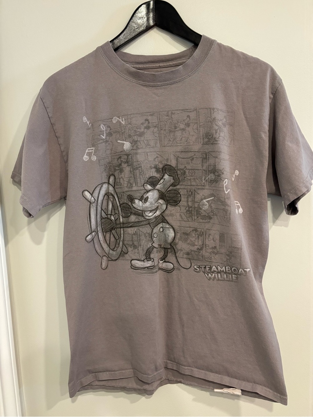 Steamboat Willie Graphic Tee in Dusty Gray Limited edition
